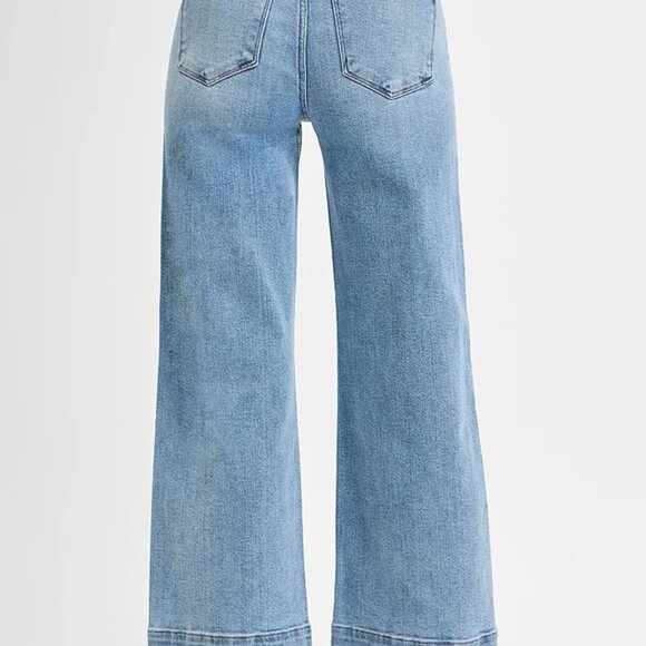 ✨NWT RISEN Full Size High Rise Crop Wide Leg Jeans Plus Size - Picture 5 of 7